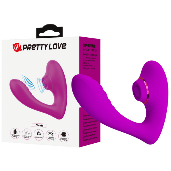 Pretty Love Nauty Clitoral Thumping Stimulator Purple