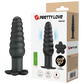 Pretty Love Silicone Vibrating Butt Plug - Imron (Black)