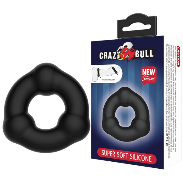 Crazy Bull Super Soft Silicone Cockring - Boven (no.7)