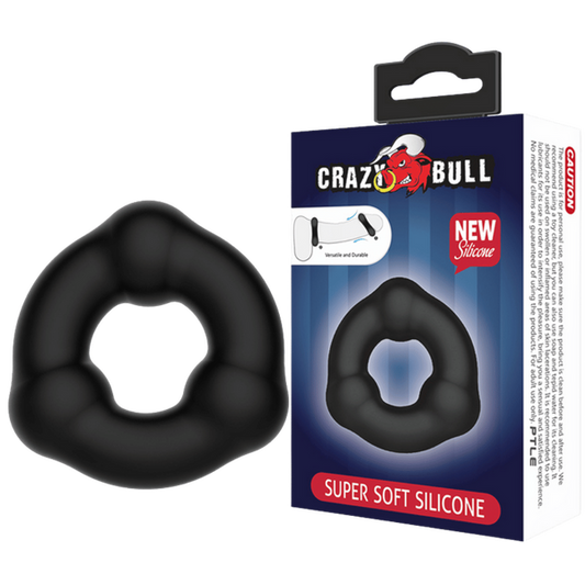 Crazy Bull Super Soft Silicone Cockring - Boven (no.7)