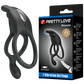 Pretty Love Seth Vibrating Couples Cock Ring Black