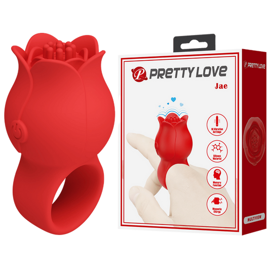 Pretty Love Jae -  Rose Finger Vibe Red