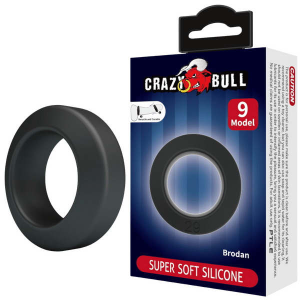 Crazy Bull Super Soft Silicone Cockring - Brodan (no.9)