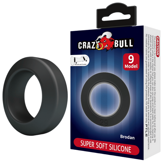 Crazy Bull Super Soft Silicone Cockring - Brodan (no.9)
