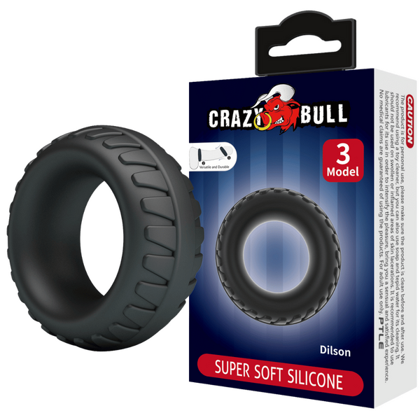 Crazy Bull Super Soft Silicone Cockring - Dilson (no.3)