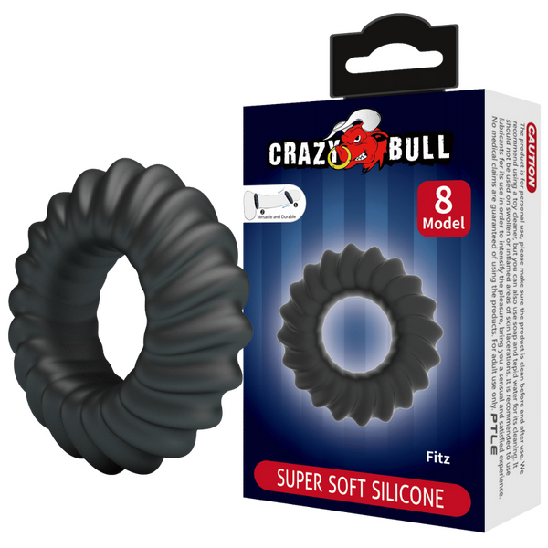Crazy Bull Super Soft Silicone Cockring - Fitz (no.8)