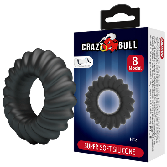 Crazy Bull Super Soft Silicone Cockring - Fitz (no.8)