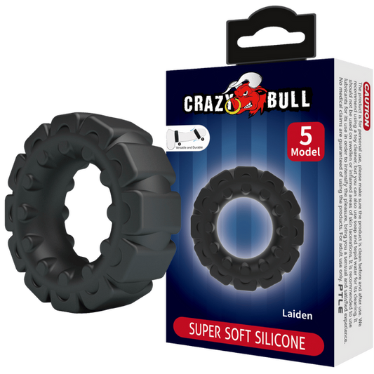 Crazy Bull Super Soft Silicone Cockring - Laiden (no.5)