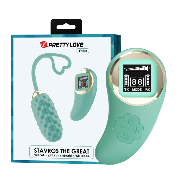 Pretty Love Vivian Remote Control Vibrating Egg (Baby Blue)