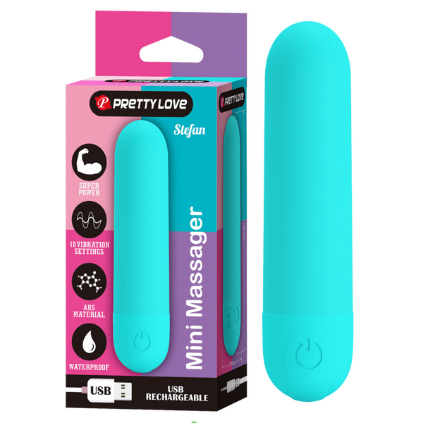 Pretty Love Stefan Mini Massager (Blue)