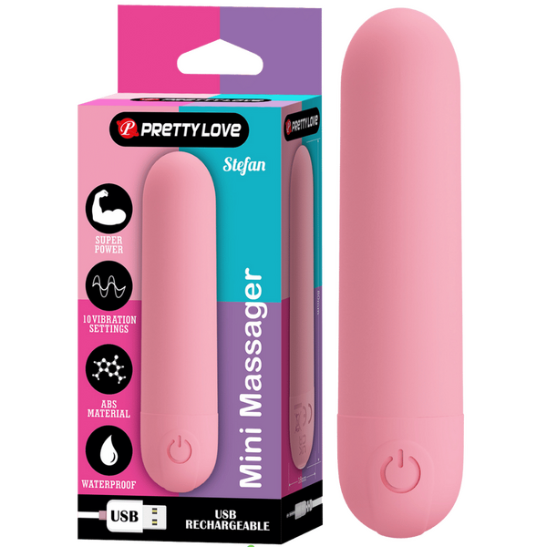 Pretty Love Stefan Mini Massager (Pink)