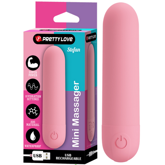 Pretty Love Stefan Mini Massager (Pink)
