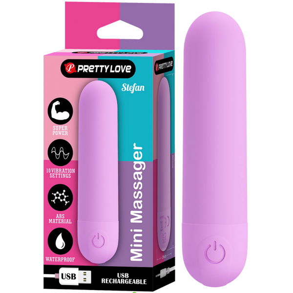 Pretty Love Stefan Mini Massager (Purple)