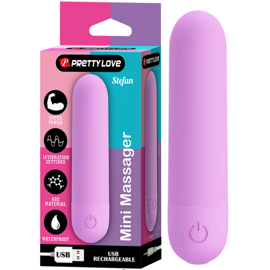 Pretty Love Stefan Mini Massager (Purple)