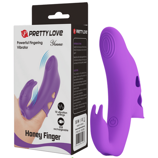 Pretty Love Yenna Honey Finger Vibrator Purple