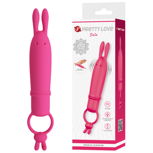 Pretty Love Bunny Finger Vibrator - Delia