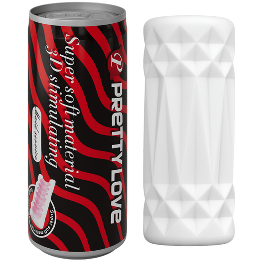 Pretty Love Super Soft Can Masturbator (Black/Red)