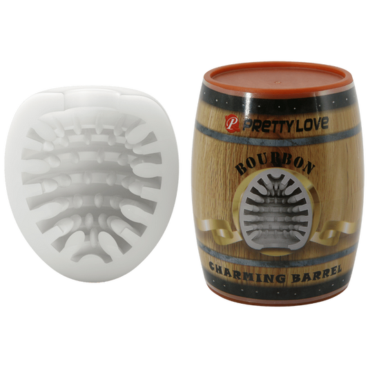 Pretty Love Charming Barrel Masturbator - Bourbon (White)