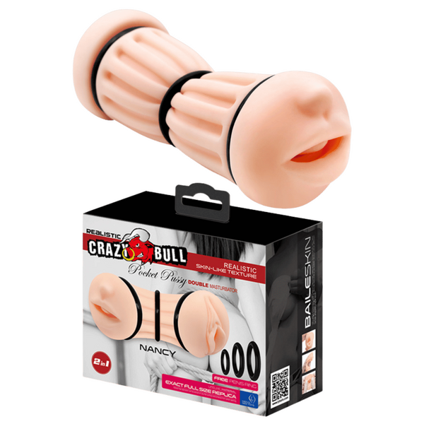 Crazy Bull Pocket Pussy Nancy Masturbator (Flesh)
