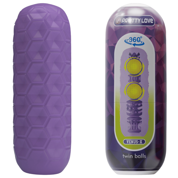 Pretty Love Venus-X Twin Balls Masturbator (Purple)