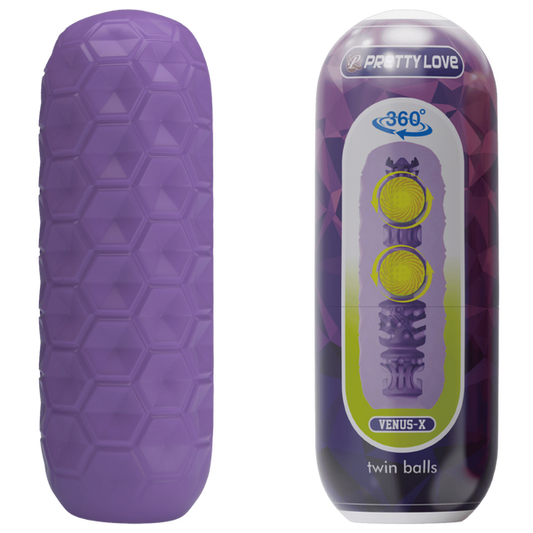 Pretty Love Venus-X Twin Balls Masturbator (Purple)