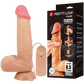 Pretty Love Cass Soft Toch Sliding Skin Vibrating 8.5" Dildo Flesh