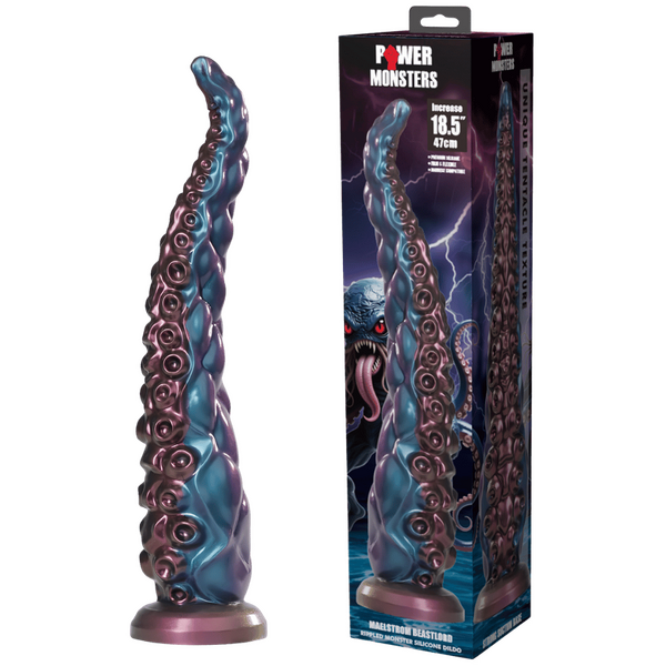 Power Monsters Maelstrom Beastlord 18.5" Rippled Monster Silicone Fantasy Dildo