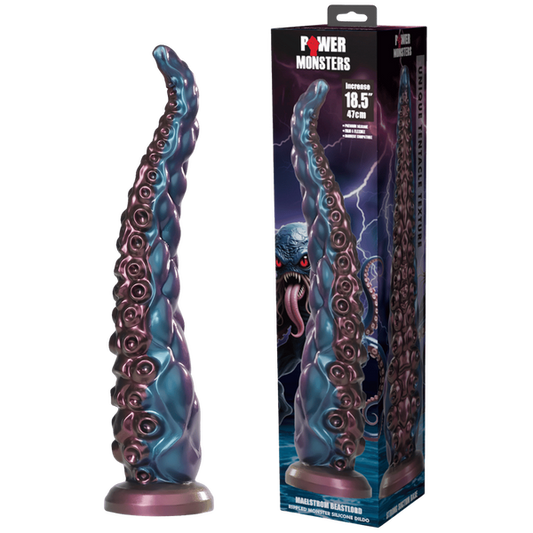 Power Monsters Maelstrom Beastlord 18.5" Rippled Monster Silicone Fantasy Dildo