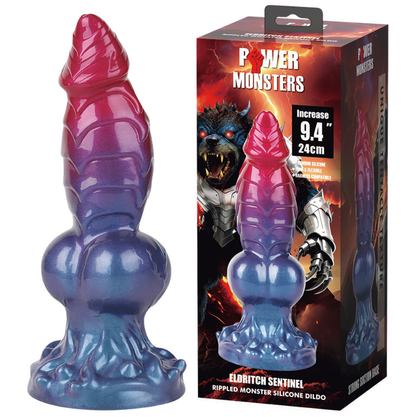Power Monsters Eldritch Sentinal 9.4" Rippled Monster Silicone Fantasy Dildo