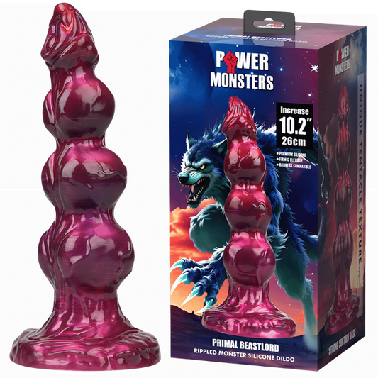 Power Monsters Primal Beastlord 10.2" Rippled Monster Silicone Fantasy Dildo