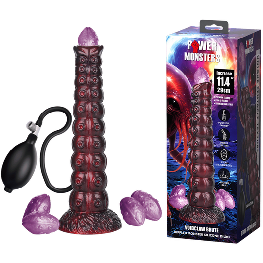 Power Monsters Voidclaw Brute 11.4" Rippled Monster Silicone Fantasy Inflatable Dildo