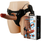 Pretty Love Universal Strap-on Harness - Vibrating Marion With 7.4" Dildo (Tan)