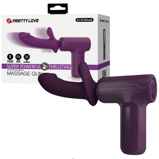 Pretty Love Super Power Thrusting Massage Gun Purple