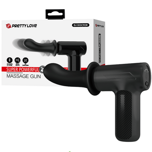 Pretty Love Super Power Thrusting Massage Gun Black