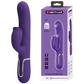 Pretty Love Gigi - 3in1 Multi-function Thumping Licking Rabbit Vibrator Dark Purple