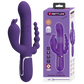 Pretty Love Cammy Triple Rabbit Vibrator Dark Purple