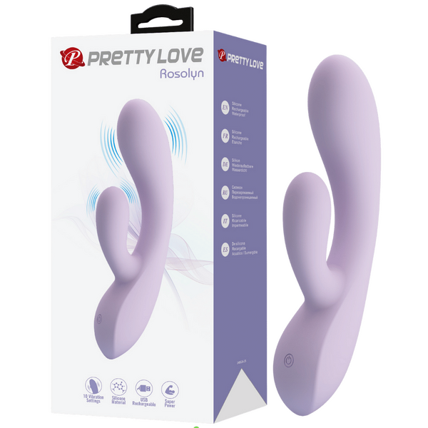 Pretty Love Rosolyn Felxible G-Spot Rabbit Vibrator Purple
