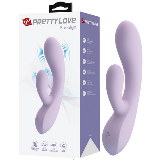 Pretty Love Rosolyn Felxible G-Spot Rabbit Vibrator Purple