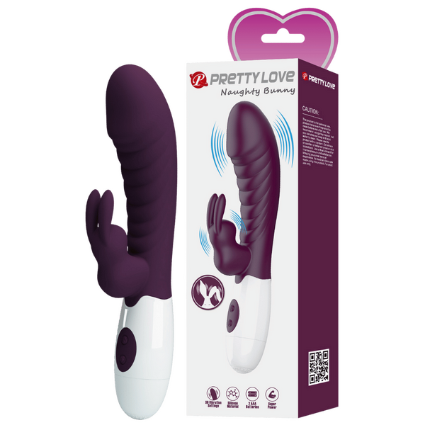 Pretty Love Naughty Bunny Rabbit Vibrator (Purple)