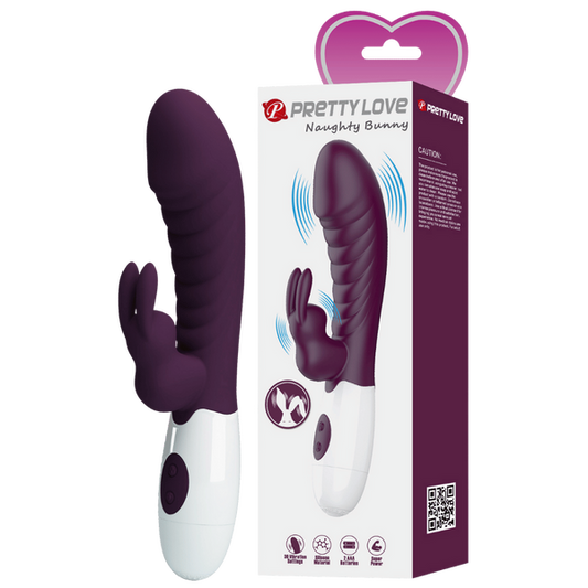 Pretty Love Naughty Bunny Rabbit Vibrator (Purple)