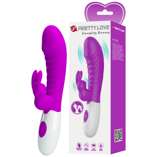 Pretty Love Naughty Bunny Rabbit Vibrator (Pink)