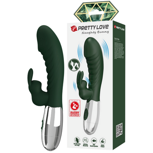 Pretty Love Naughty Bunny Rabbit Vibrator Black