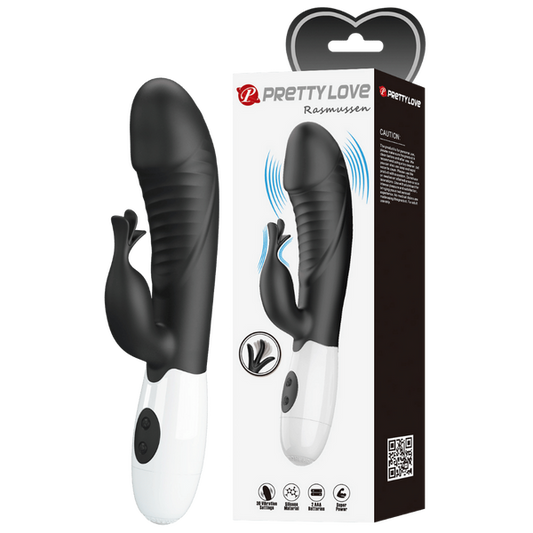 Pretty Love Rasmussen Rabbit Vibrator (Black)