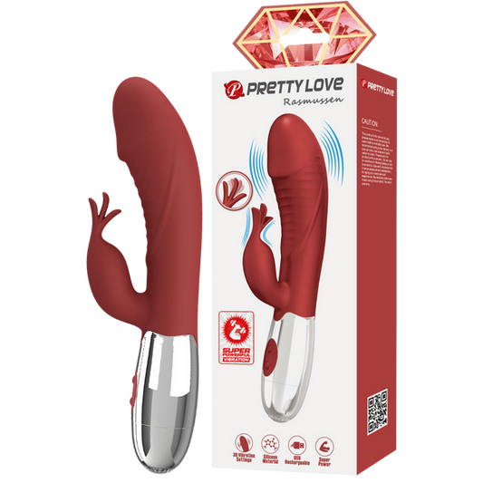 Pretty Love Rasmussen Rabbit Vibrator Red