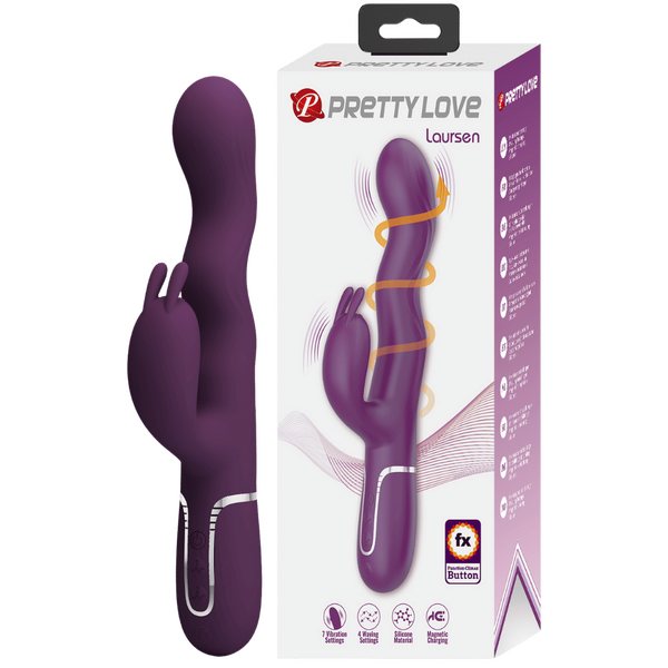 Pretty Love Laursen Wave Function Rabbit Vibrator Purple