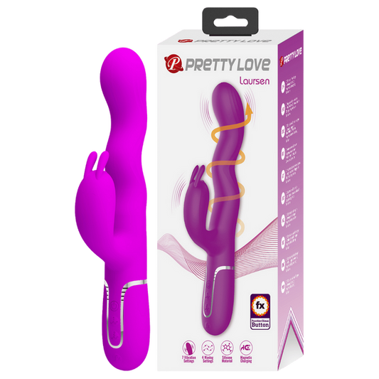 Pretty Love Laursen Wave Function Rabbit Vibrator Pink