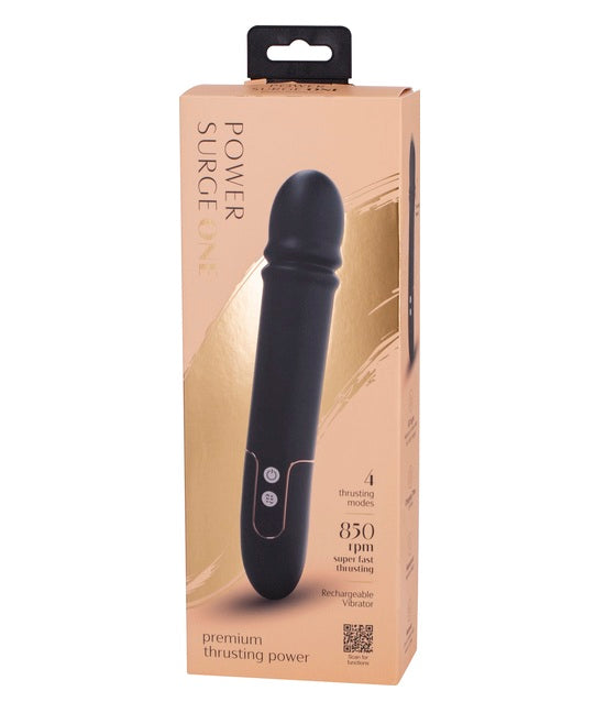 Seven Creations Power Surge One - Thrusting Vibrator (Black)