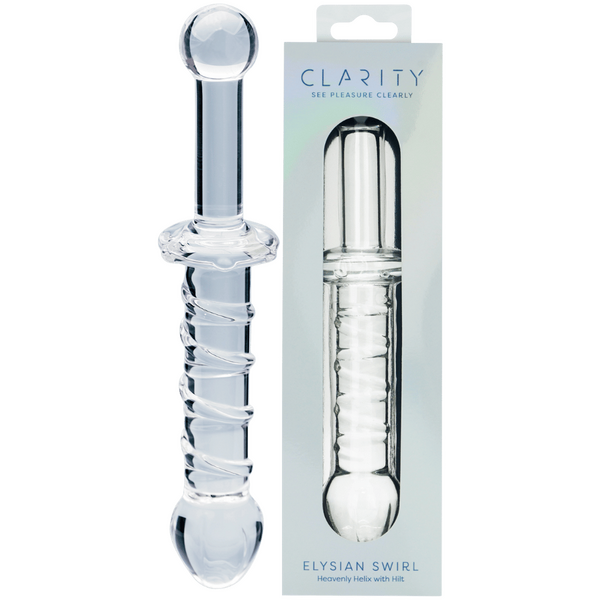 CreativeC | Clarity - Elysian Swirl - Double Ended Glass Dildo