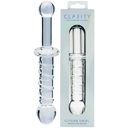 CreativeC | Clarity - Elysian Swirl - Double Ended Glass Dildo