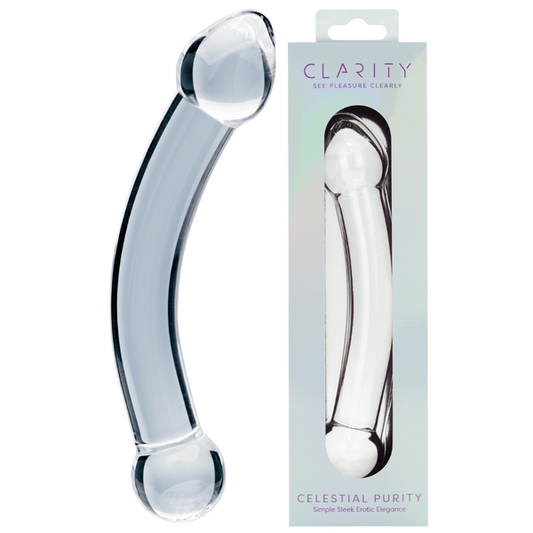 CreativeC | Clarity - Celestial Purity - Double Ended Glass Dildo